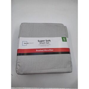 Mainstays Queen Super Soft Brushed Microfiber Sheet Set MS8801321522-03 Bb3